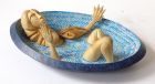 Baigneuse au poisson, 2016, 32 x 26 x 15 cm