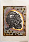 sans titre, bois gravé, 2015, 28 x 17 cm